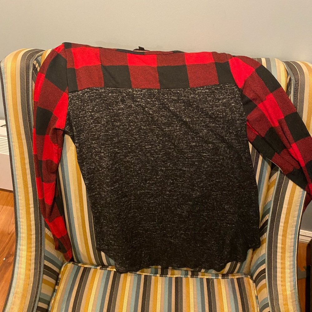 Eclipse plaid long sleeve